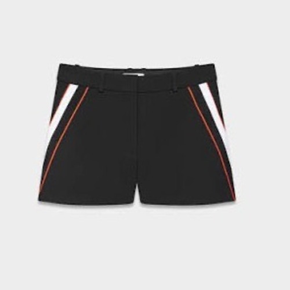 Babaton Artizia Side Stripe Shorts Black Size 4 New Without Tags